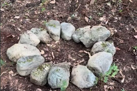 石の音が心地よい